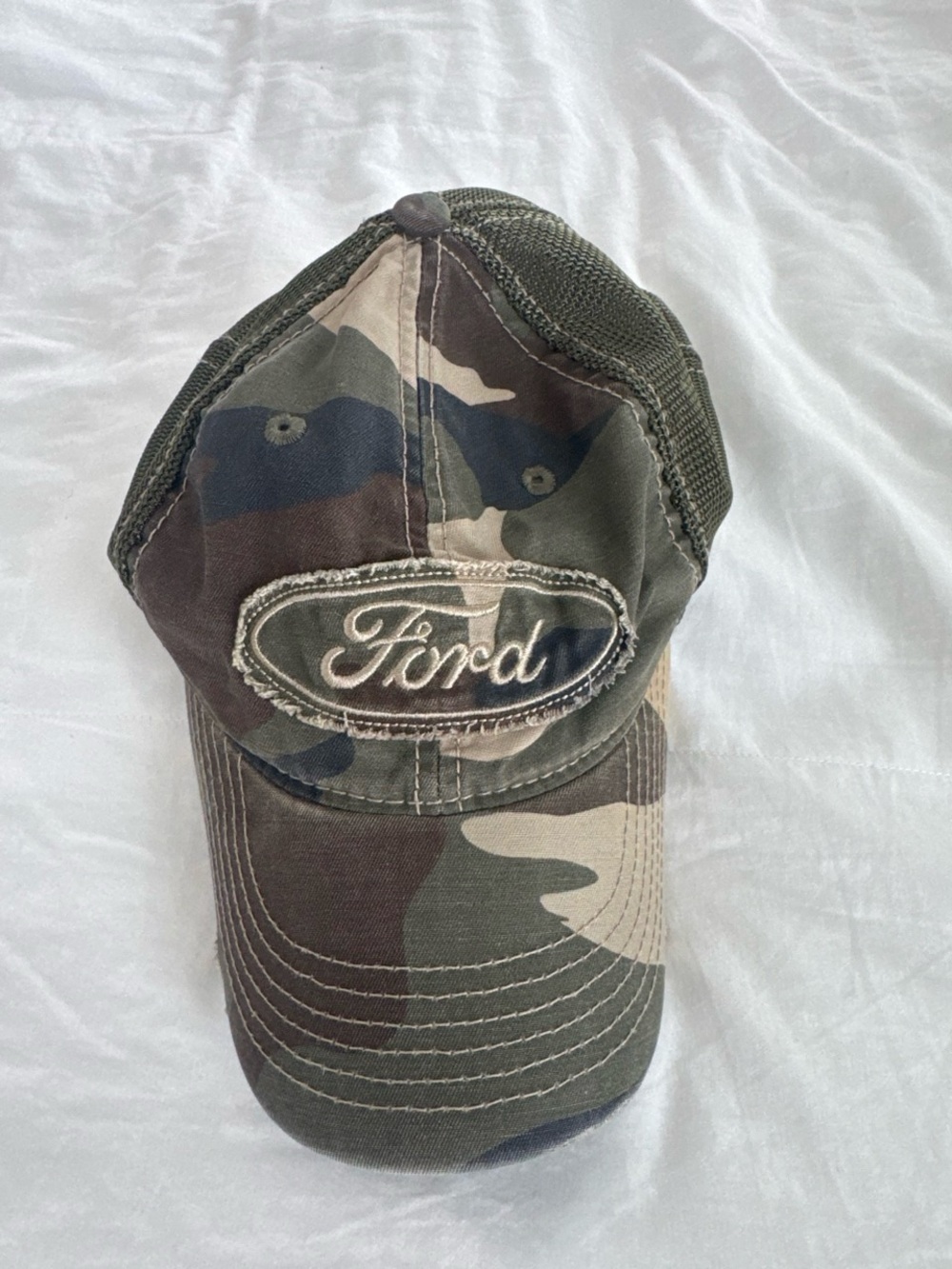 Ford Camouflage Trucker Hat - Green, Brown, Tan
